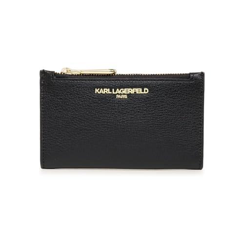 Karl Lagerfeld Paris SLG Small Zip Around Wallet Black/Gold One Size - Main Image