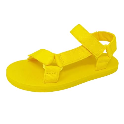 Genérico Zapatillas Casa Mujer 𝗖o𝗺𝗼𝐝as abierta para mujer Cangrejeras Mujer Transparente (Yellow, 39)