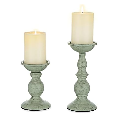 Sziqiqi 2Pcs Kerzenständer Metall, Vintage Kerzenhalter Stumpenkerzen Kerzenleuchter Kerzenhalter Stabkerze Tischdeko für Esstisch Hochzeit Wohnzimmer Badezimmer Weihnachten Geburtstag Party Deko Cover