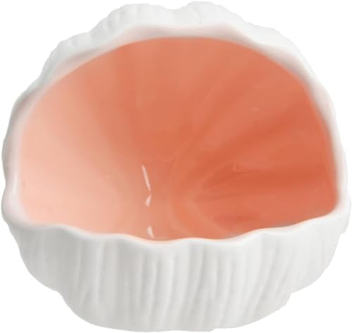 Image of RUIAN Ceramic Conch Shell Aquarium Hideout Cave Pink Betta Fish Tank Decor