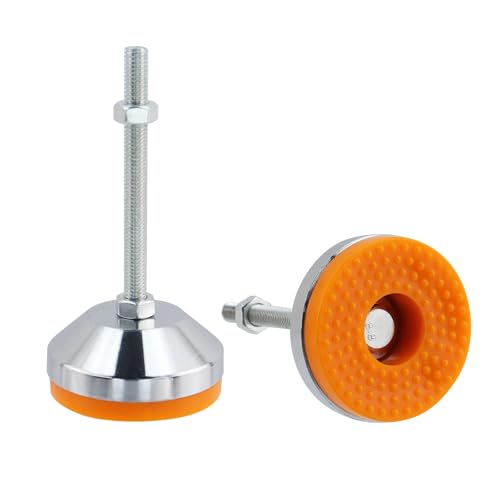 Niveleurs de machine M8 avec base 6 cm et pieds de nivellement en acier - 2