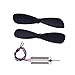 BINGFANG-W DC 1set = 2pcs DC3.7-4.2V 716 7 * 16MM Micro DIY Hubschrauber Coreless DC-Motor mit Propeller großes Drehmoment High Speed ​​Motor Motors