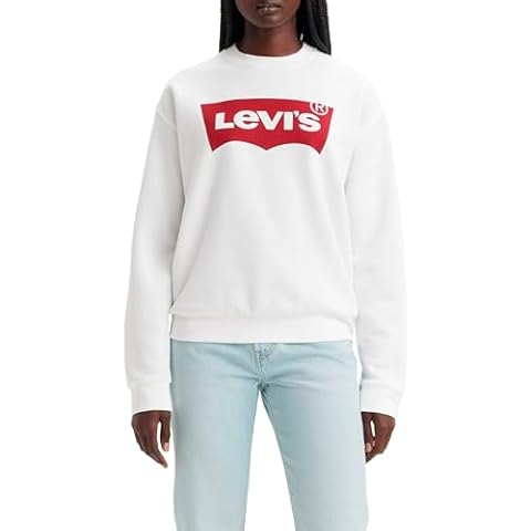 Levi's Women's Everyday Crew Sweatshirt in White Cover