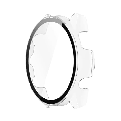 Capa protetora com película compatível com Garmin Forerunner 165 ou 165 Music Cor:Transparente
