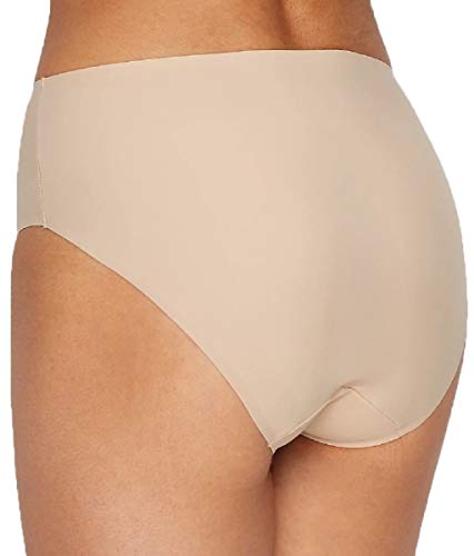 TC Fine Intimates Wonderful Edge Matte Microfiber Modern Hi-Cut Brief M, Nude/Warm Beige2