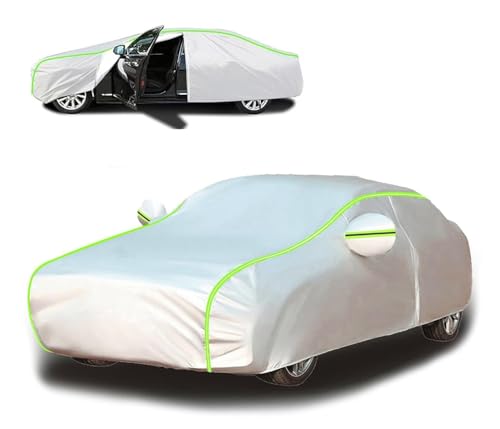 Cubre Coche Exterior para Trabant P 601 Tramp,Cubierta de Coche al Aire Libre Invierno Verano Nieve Lluvia Polvo Protección con Cremallera Lateral y Tiras Fluorescentes.