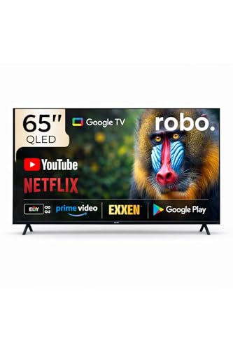 ROBO 65 inç 165 Ekran 4K Ultra HD Uydu Alıcılı Smart QLED…