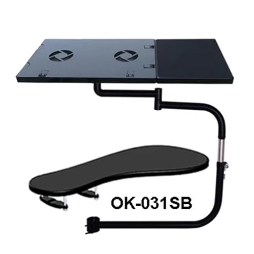 Support ordinateur portable pour chaise inclinable avec ventilateur PC - 4