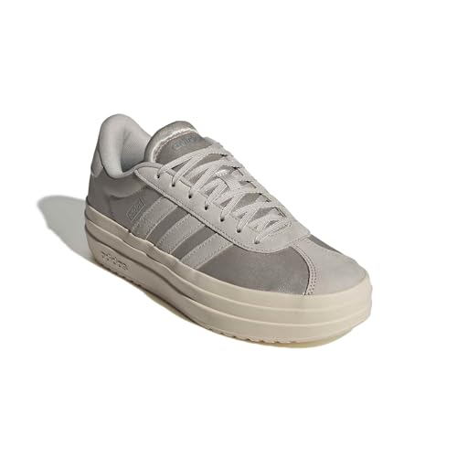 Image of adidas Womens Vl Court Bold Lace Up Sneakers Shoes Casual - Pink