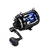 Okuma Solterra SLX Two Speed Closed Frame Lever Drag Reel Saltwater Trolling Reel, SLX-30IIb, 540yds-40lb, Black