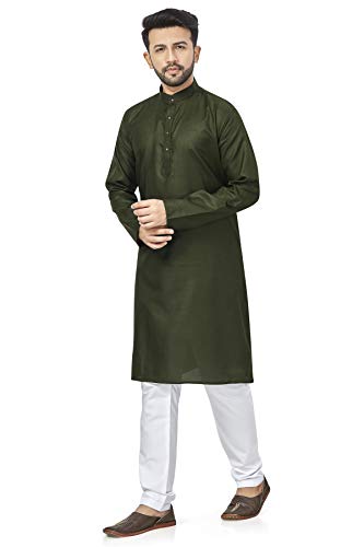Image of BE ACTIVE Linen Blend Solid Pattern Trendy Comfortable Stylish Full Sleeve Kurta Men's Ethnic Wear
