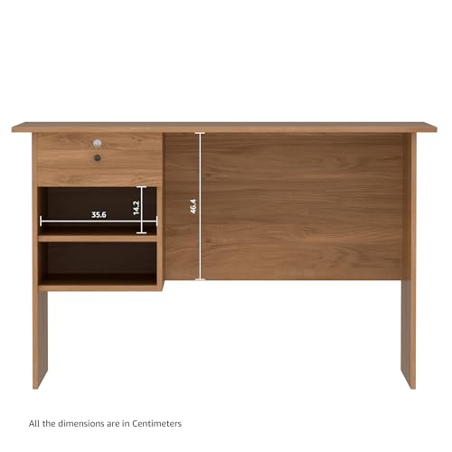 Image of Amazon Brand - Solimo Triumph Engineered Wood Study Table (Walnut Finish)