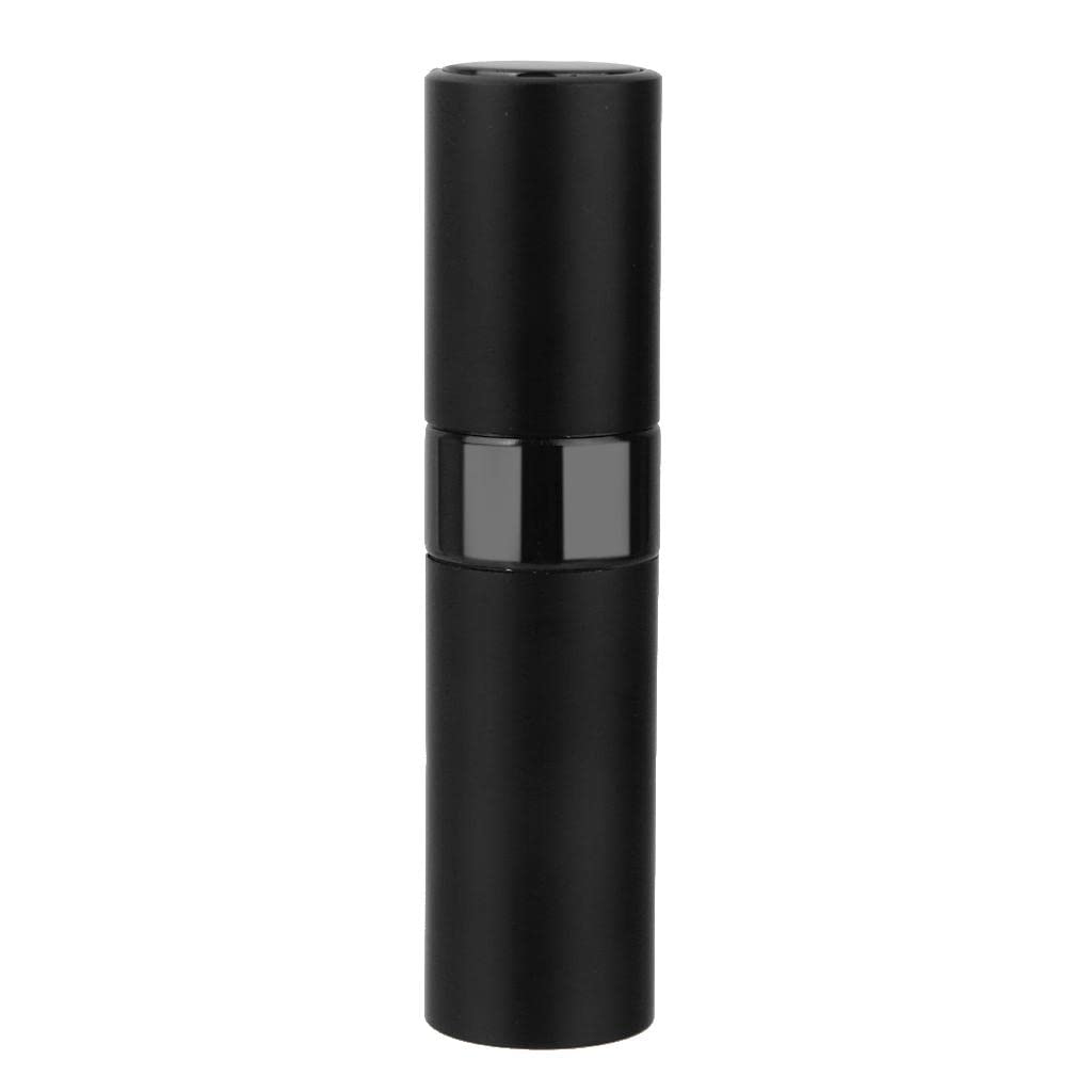 MERISHOPP 8ml Refillable Rotation Perfume Atomizer Empty Spray Bottle - Black-picture-15