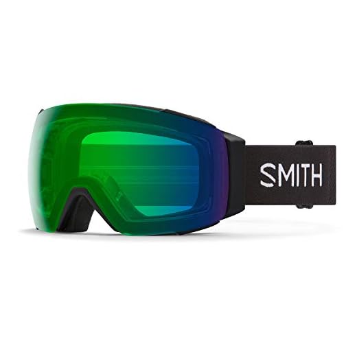 Smith I/O MAG Snow Goggle Black '21 / Chromapop Everyday Green Mirror + Bonus Lens