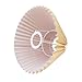 KUMGROT E28 Small Pleated Lamp Shade Scalloped Lamps Shade Lamp Replacement Cute Lamps Bedroom Living Room Home Office Decoration Dark Khaki
