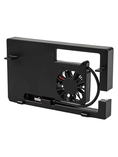 Helilyco Ventilador de refrigeración turbo para Nintendo Switch, 19 x 20 x 10 cm, material ABS, para un diseño compacto a presión mejorado para rendimiento y longevidad