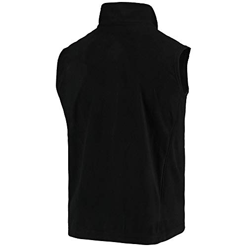 Image of dunbrooke Men's Black Minnesota Vikings Houston Fleece Full-Zip Vest