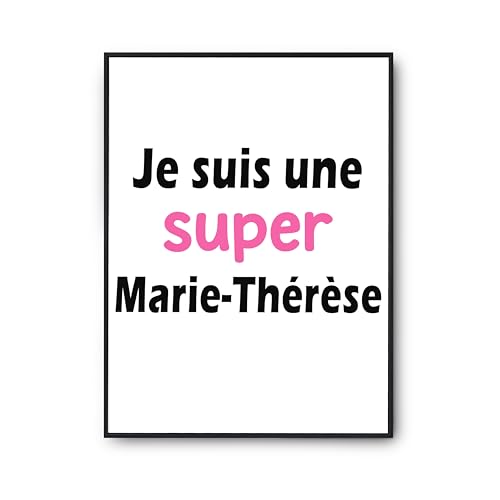 Poster citation Marie-Thérèse pour habiller un mur blanc vide