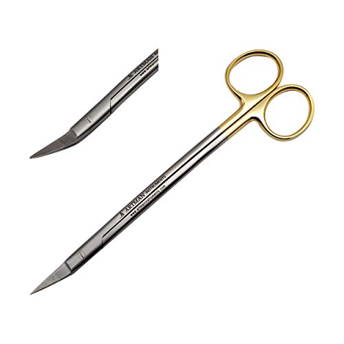 Artman Instruments AS-40 Dean Scissors 7 Inches Double Curved Gold Plated With Tungsten Carbide Inserts Surgical Dental Ent Artman Brand thumb #8