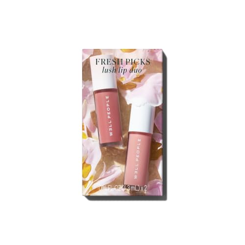 Well People Fresh Picks Lush Lip Duo Kit, Soft Peony & Rosebud