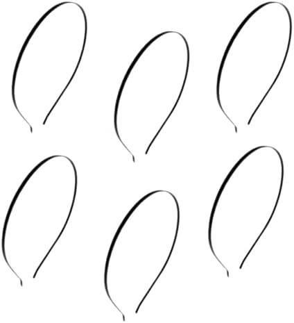 kit 6 Peças Tiara De Cabelo Lisa Unissex Esportes Adulto