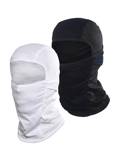 Image of inchPack of 2 Black & Blue Premium Face Mask for Bikers I Breathable Full Face Cover Balaclava for Men I Helmet Mask for Dust Protection