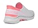 Skechers Women's Go Walk 7 MiaGO Walk 7 MIA, White Textile Neon Pink Trim, 9 US