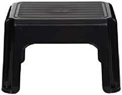 Stool, Plastic, Black, 40 cm