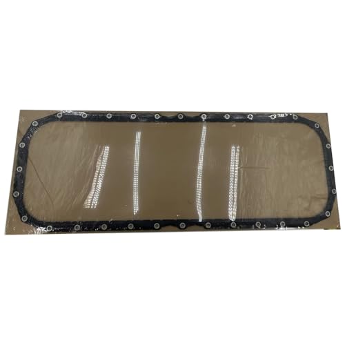 Image of Oil Pan Gasket Oil Seal, Crankcase Gasket Compatible with Cummins Vehicle ISX QSX X15 15L Truck Bus Replace# 4026684 3679943 131656