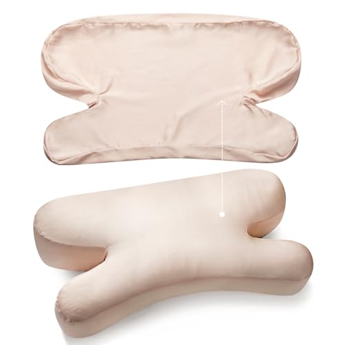 CUZEP Clieey Fundas de Almohada para Almohadas Antiarrugas (Color Rosa Loto - Versión de Seda Artificial, Versión Estándar)