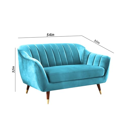 Image of Atticus 2 Seater Sofa for Living Room (Turquise) Premium Fabric Sofa