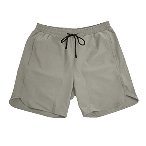 Short de running homme anti-frottement double couche pour sport
