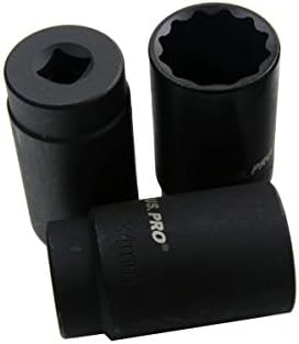 US Pro 5pc 1/2" dr Deep Impact Hub Nut Socket 30-32-34-35-36mm B1431