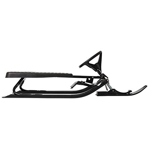 STIGA Schlitten Snowracer Rennrodel Classic Schwarz Lenkschlitten - 6