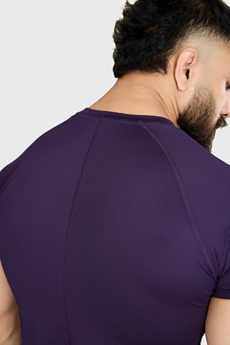 Image of FUAARK Men Solid Round Neck Slim Fit Tshirt