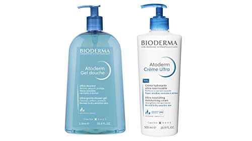 Atoderm | Atoderm Gel de Ducha 1L + Atoderm Crema 500ml | Limpia e hidrata | Suaviza y protege | Cuidados diarios
