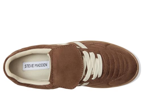 Steve Madden Women's Women's Madrid Sneaker, Brown, 6.52