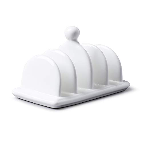 Lista de Soportes para tostadas - los preferidos. 49 White Ceramic Toast Rack