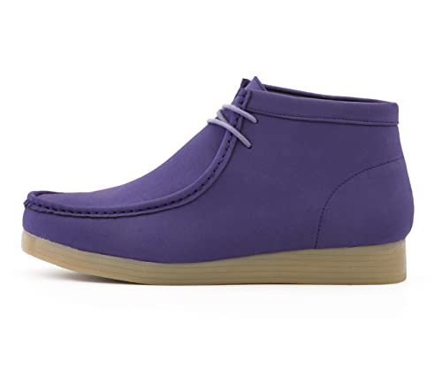 Image of Amali Casual Chukka Boots for Men, High-Top, Lace Up Suede Men's Shoes, Desert Boots with Crepe Rubber Sole