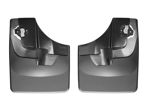 WeatherTech Custom No Drill Splash Guard MudFlaps for Ford F-150 - Front Pair (110044), Black