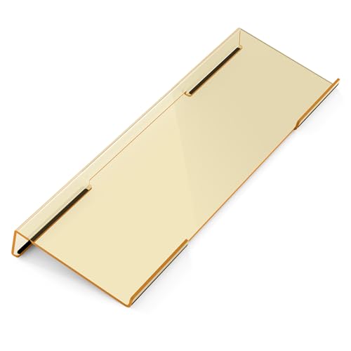 Image of Computer Keyboard Wrist Rest Stand for Desktop(Beige), Keyboard Riser | Ergonomic Acrylic Keyboard Holder, Keyboard Hand Rest, Pain Relief for Typing, Multiple Colors