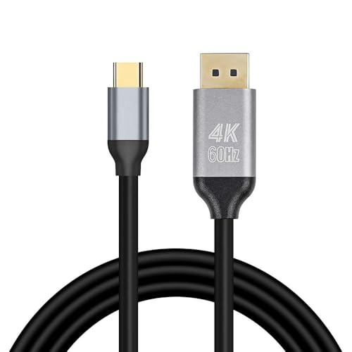 Image of Tobo Type C to DisplayPort Cable 4K@60Hz, 1.8m USB-C to DP Male to Male Cable for Laptop, Monitor & Projector, Aluminium Alloy, Gold-Plated TD-1605CC