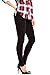 La Bijou Womens French Terry Basic Jegging Skinny Pants 511S Black Large
