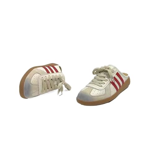 High heeled sandals Women's thick-soled slip-on shoes with closed toe cap and casual sneakers