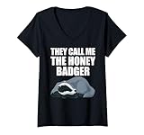 Photo Gallery donna cool honey badger design per gli uomini e le donne amanti del tasso del miele maglietta con collo a v Photo Gallery donna cool honey badger design per gli uomini e le donne amanti del tasso del miele maglietta con collo a v