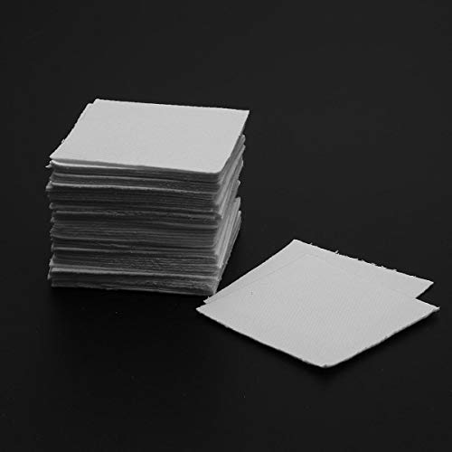 OKIl 50Pcs 8x8cm Bullseye Hot Pot Thinfire Kiln Paper for DIY Glass Fusing