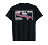 Ohio-Class Nuclear Submarines Infographic Diagram T-Shirt