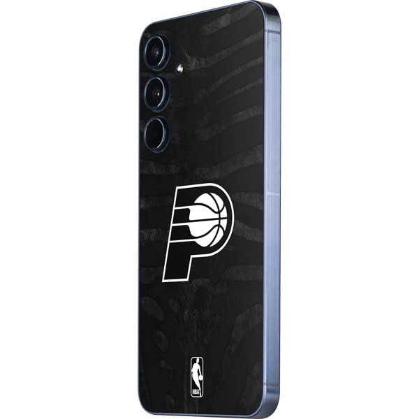 Skinit Decal Phone Skin Compatible with Galaxy A36 5G - Officially Licensed NBA Indiana Pacers Black Animal Print Design