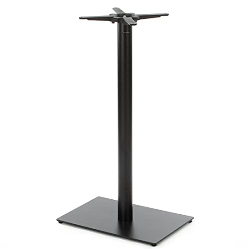 Dublino Stehtischgestell Tischbein Schwarz | Premium | PJ6590/110 | Metall | Stehtisch | H 108 cm | 21,5 kg | Bodenplatte 60x40 cm | max. Tischplattengröße 110x70 cm
