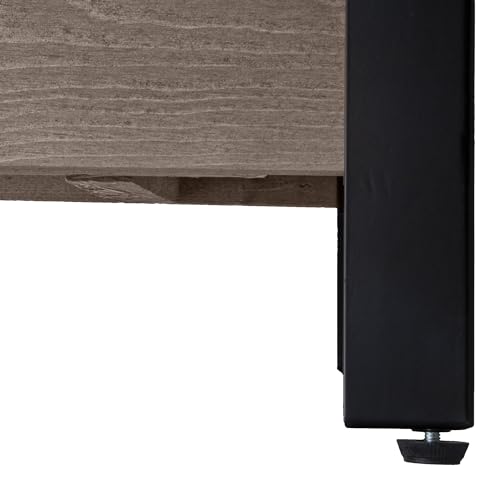 Grapevine PL10434 MO Urban Garden Plantador de perfil baixo, madeira reciclada FSC, retangular, marr